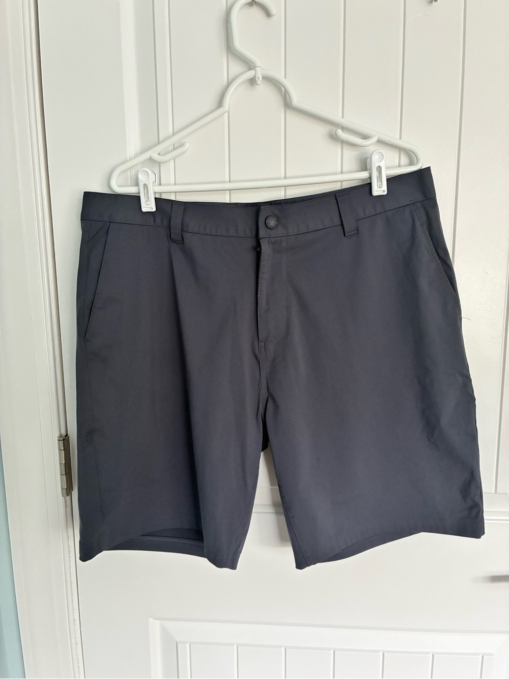 RHONE Men's Flat Front Performance Shorts - Dark Charcoal